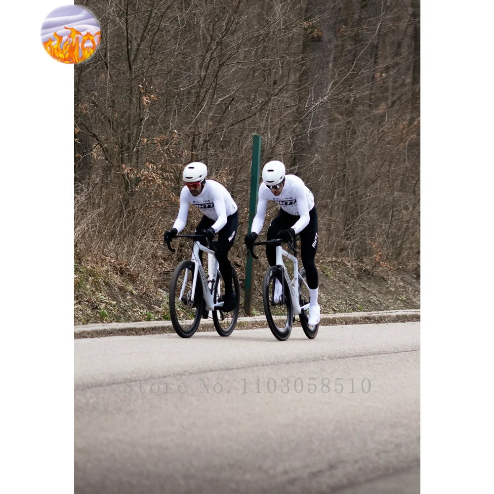 Corduroy Button Up Shirt Men - Maglia da ciclismo invernale a maniche