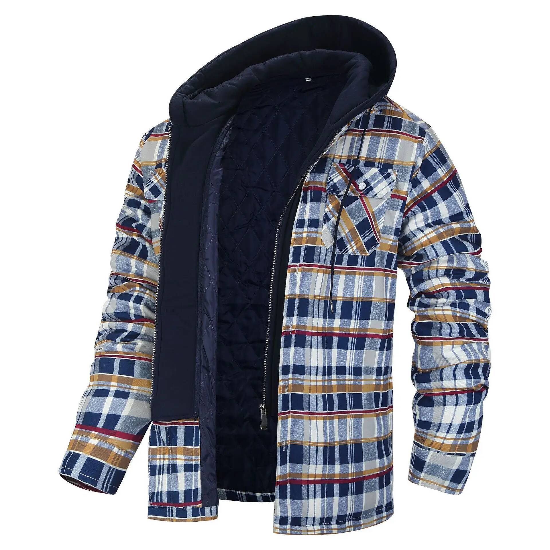 Flannel Plaid Shirt Heavy Weight - Giacca invernale scozzese in flanella da