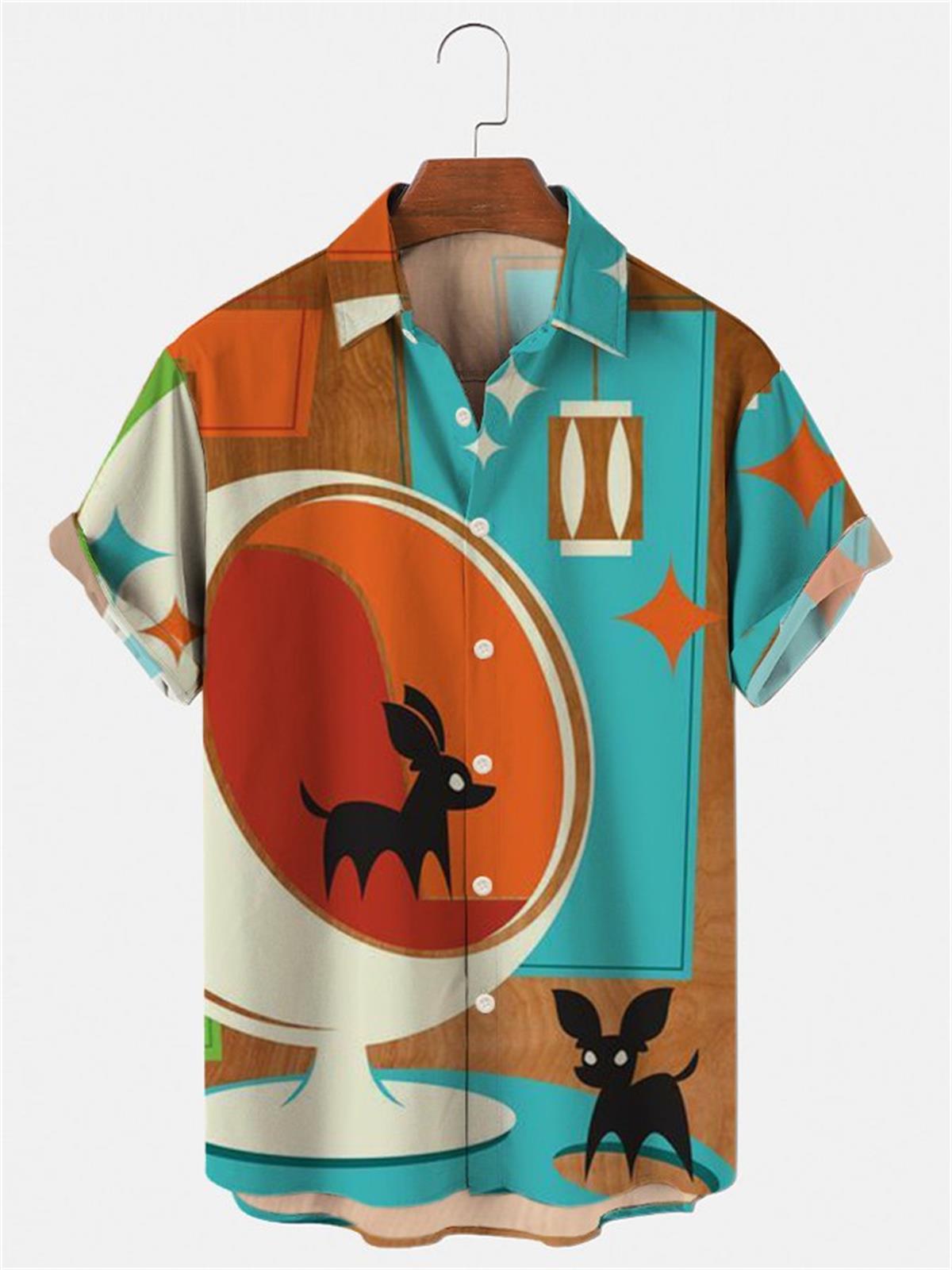 Vintage Hawaiian Floral Shirt - Camicia hawaiana da uomo, camicia floreale