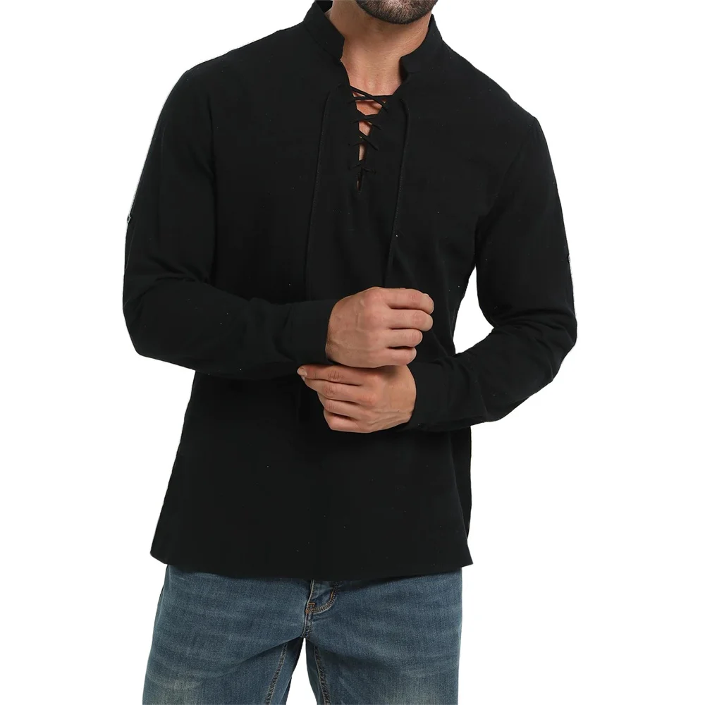 Camicia da pirata da uomo prim - Medieval Gothic Lace Up Pirate Shirt recensione e prezzo