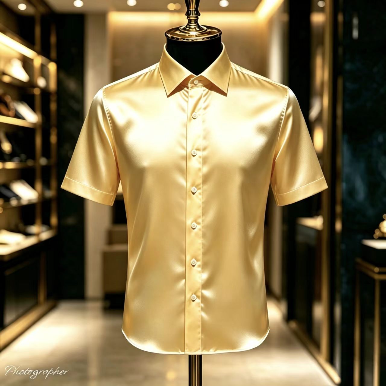 Camicia Elegante da Uomo in Ra - Mens Satin Silk Dress Shirt recensione e prezzo