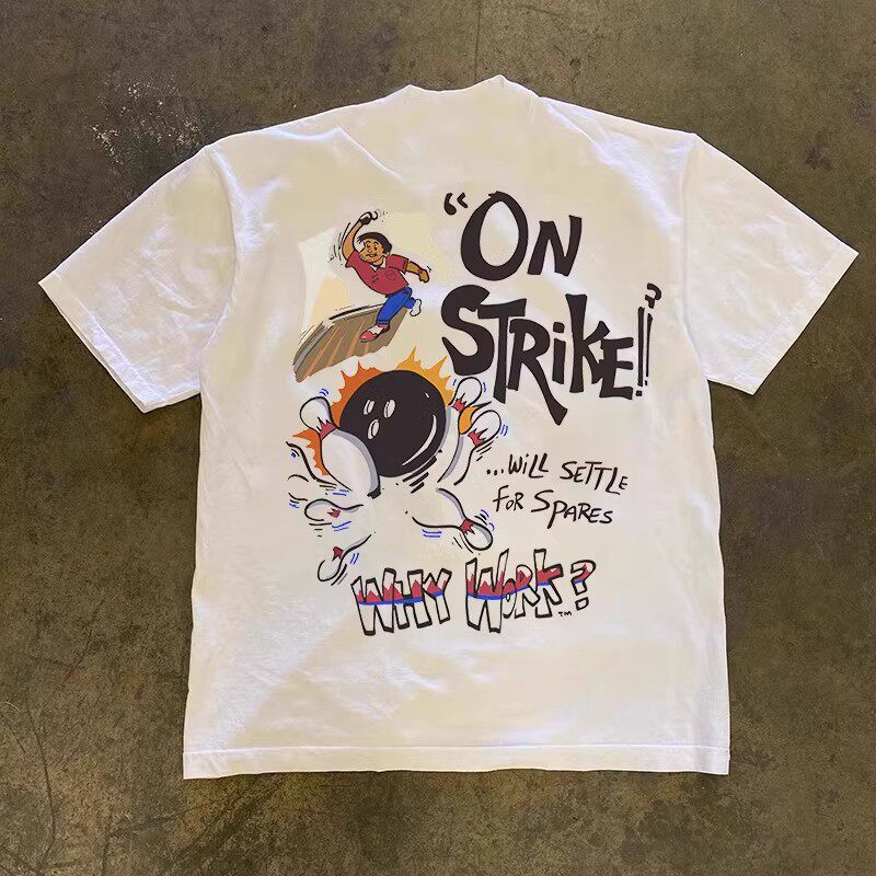 T-shirt Girocollo Stile Americ - Short Sleeve Bowling Shirt Retro recensione e prezzo