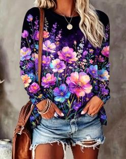 Top da donna con stampa florea - T-Shirts recensione e prezzo