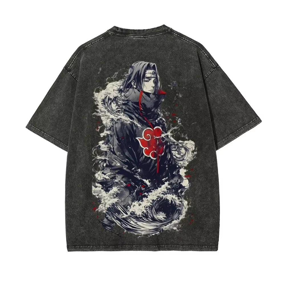 NUOVA Maglietta Naruto Itachi  - Acid Wash Vintage Graphic T Shirt recensione e prezzo