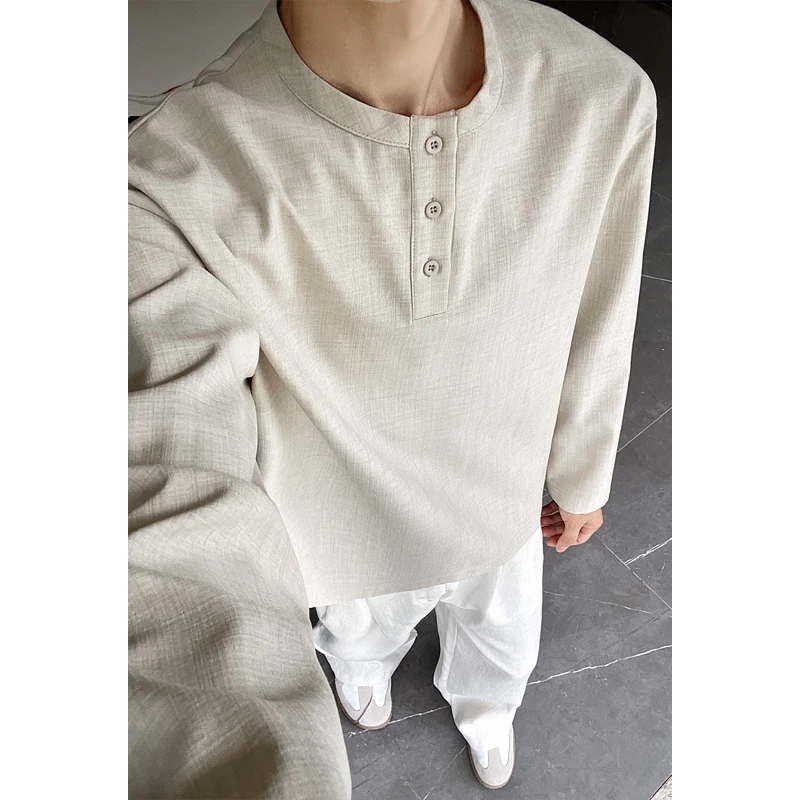 Camicia Casual da Uomo in Fint - Mens Linen Shirt Long Sleeve recensione e prezzo