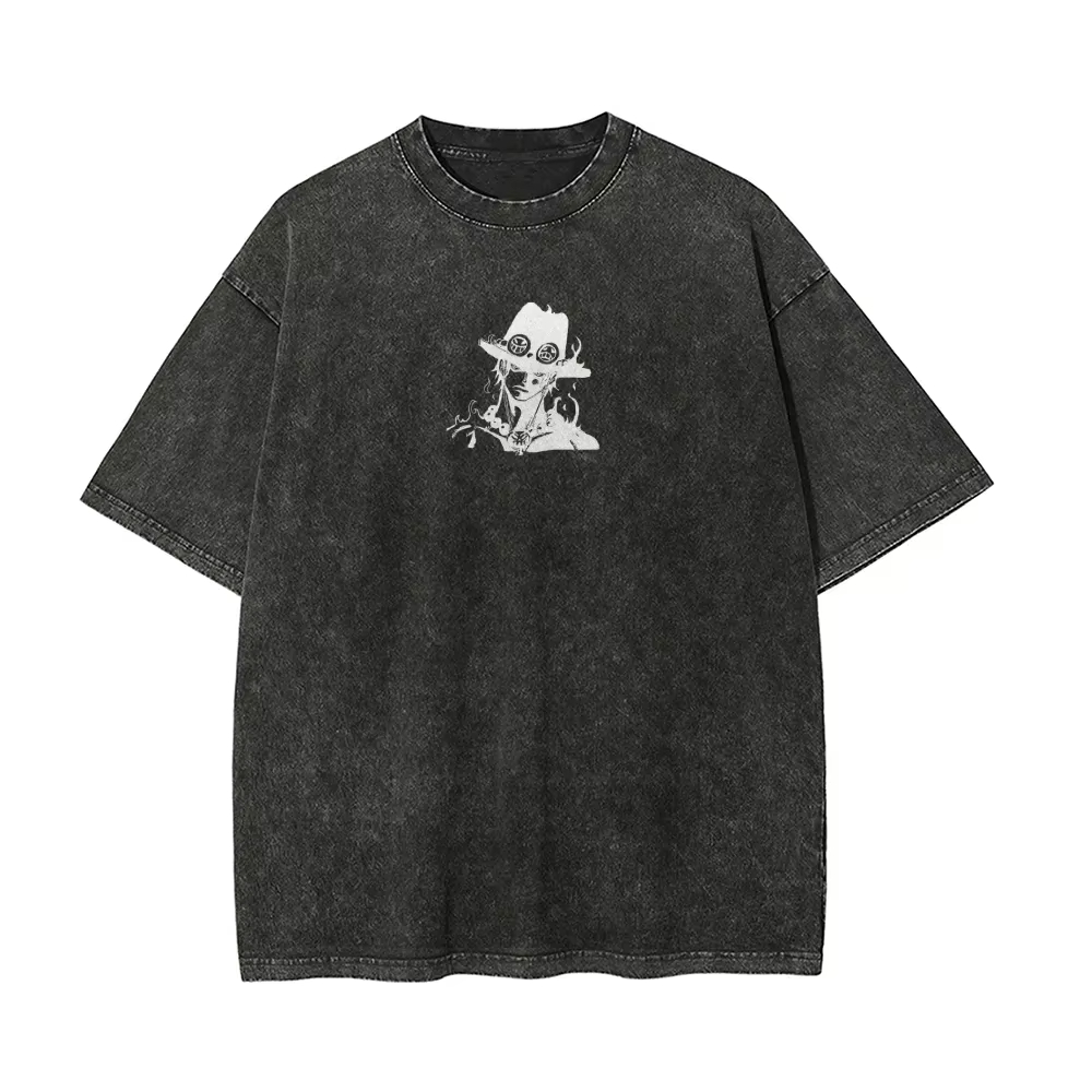 T-Shirt Ace da Uomo One Piece, - Acid Wash Vintage Graphic T Shirt recensione e prezzo