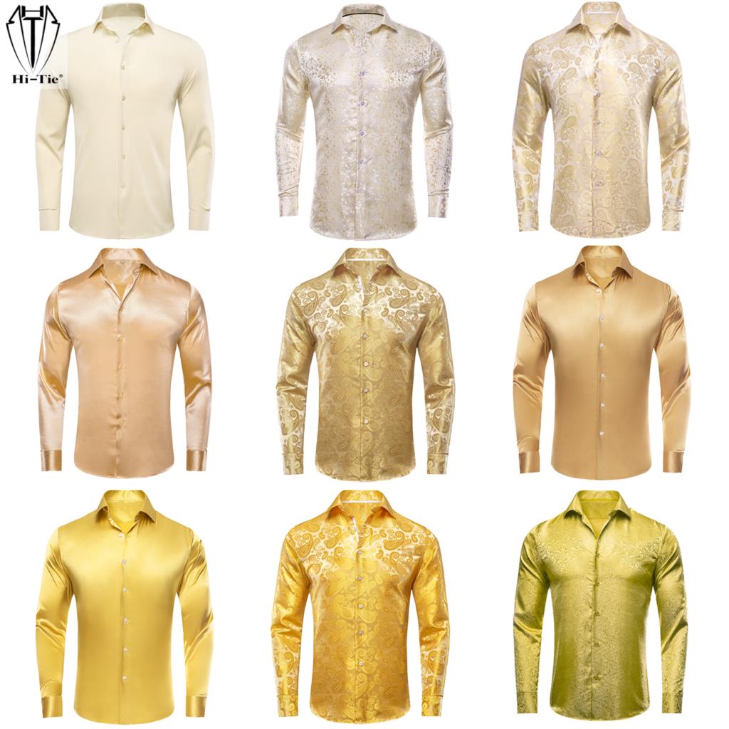 Camicie da uomo in seta Champa - Mens Satin Silk Dress Shirt recensione e prezzo