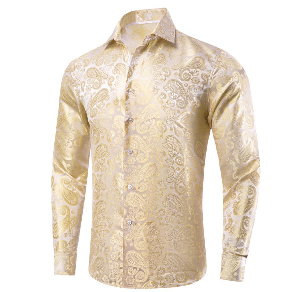 Camicie da uomo in seta Champa - Mens Satin Silk Dress Shirt recensione e prezzo