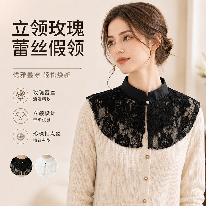Elegante Colletto Finto in Piz - Shirts recensione e prezzo