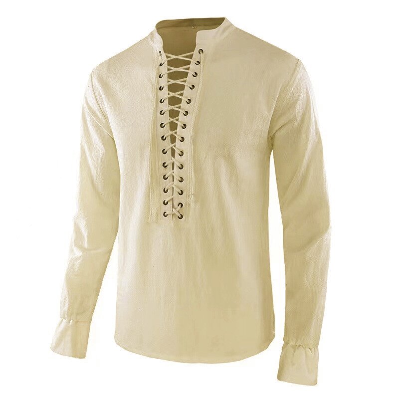 Camicia Rinascimentale da Uomo - Mens Linen Shirt Long Sleeve recensione e prezzo
